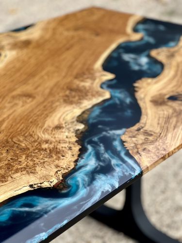 Oak & Midnight Sea River Dining Table