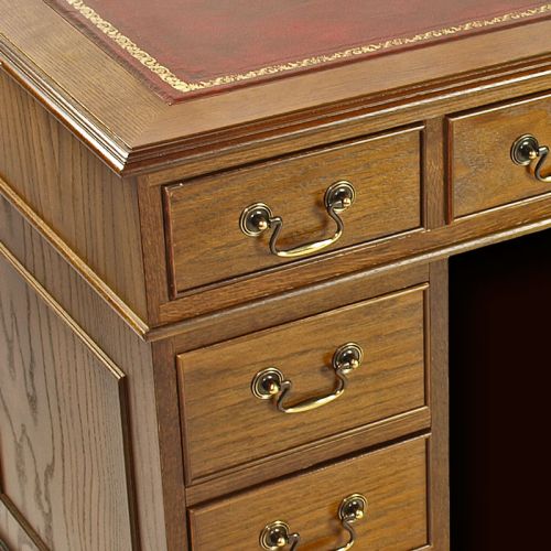 42 x 21 Regency Reproduction Pedestal Desk