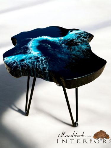 Ltd Edition Midnight Wave Side Table