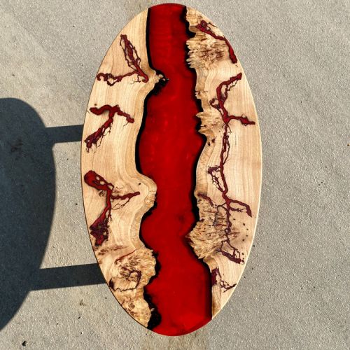 Lightning River Coffee Table Lava Resin