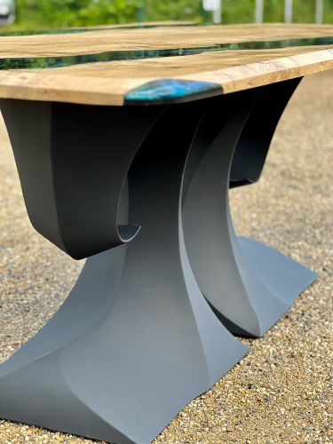 Oak & Midnight Sea River Dining Table