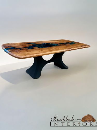 Burr Elm Stingray Dining Table