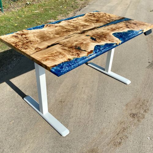 Electric Sit Stand River Desk Mappa Burr