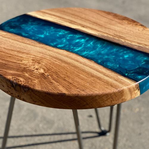 Oak & Reef Blue River Circular Side Table