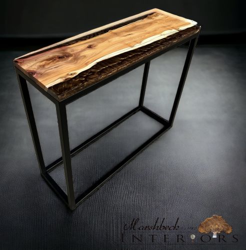 Yew & Bronze River Console Table