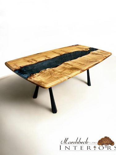 Oak & Terminator Silver River Dining Table
