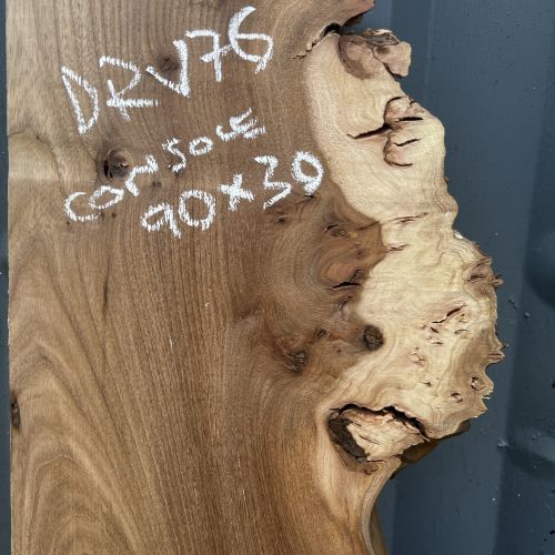 90 x 30 Burr Elm Console Table DRV76