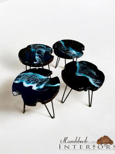 Ltd Edition Midnight Wave Side Table