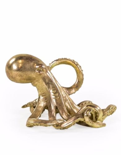 Gold Octopus Bottle Holder