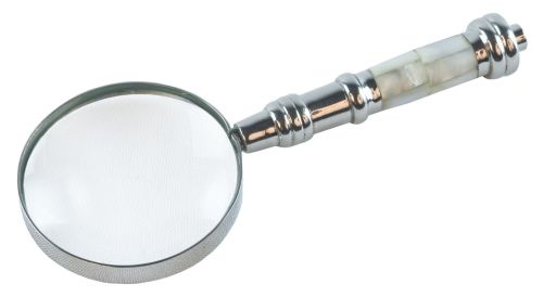 Magnifying Glass with White Handle