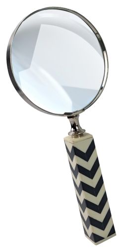 Art Deco Faux Zebra Magnifying Glass