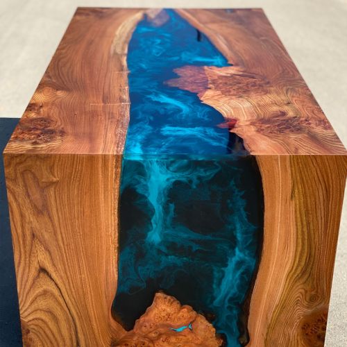 Waterfall River Coffee Table Burr Elm