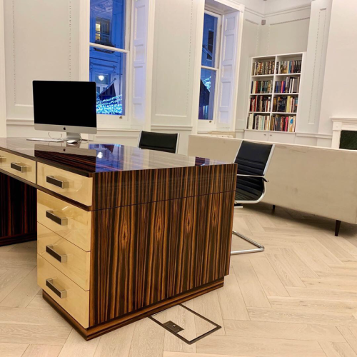 Bespoke Ebony Art Deco Desk