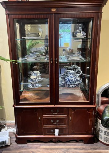 Mahogany Display Cabinet