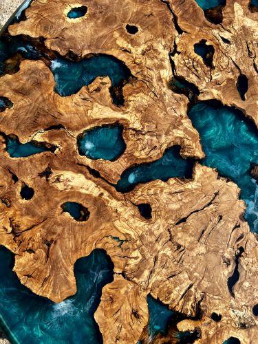 Olive Root Circular River Table