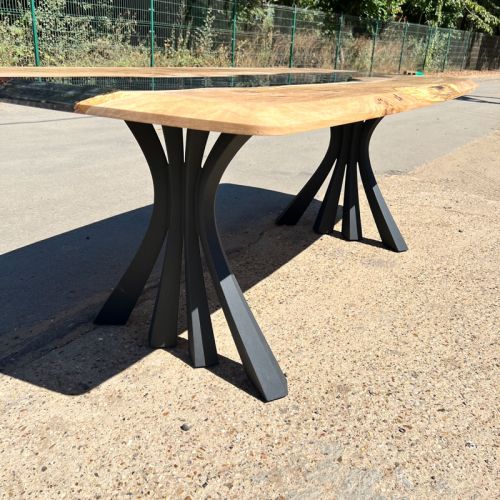 Oak & Terminator Silver River Dining Table