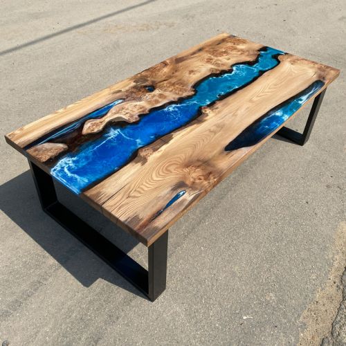 Elm & Ocean Art River Coffee Table