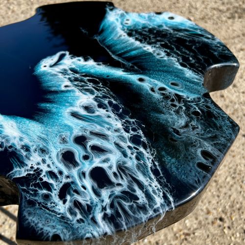 Ltd Edition Midnight Wave Side Table