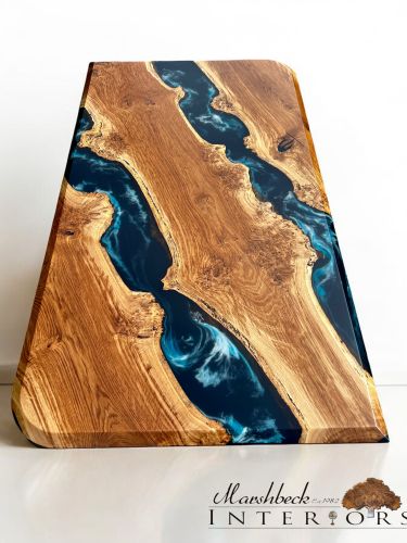 Oak & Midnight Sea River Dining Table