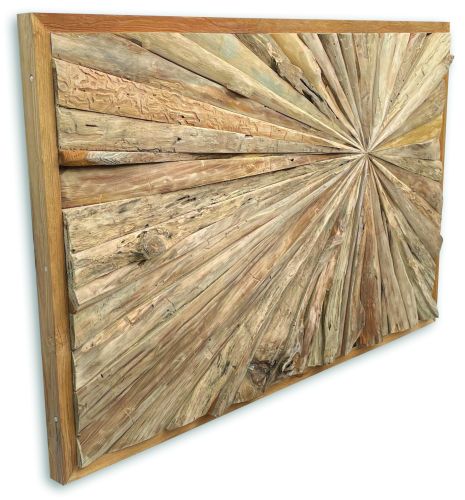 Teak Root Wall Art, Sun Panel