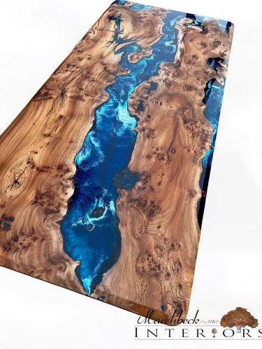Burr Elm Ocean Dining Table