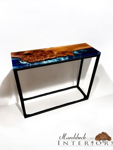 Elm & Ocean Resin Console Table