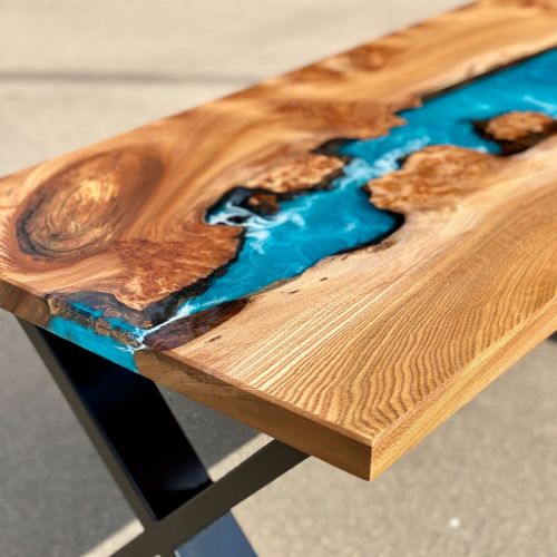 Elm & Ocean Art River Coffee Table (X)