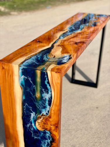 Yew Waterfall Console Table