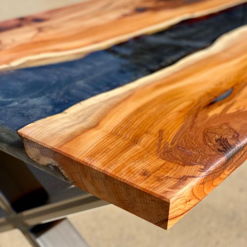 Large Elm & Deep Sea River Coffee Table