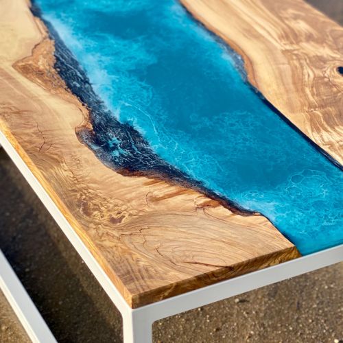 Olive & Ocean Art River Coffee Table