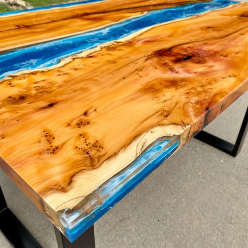 Yew Extending River Dining Table