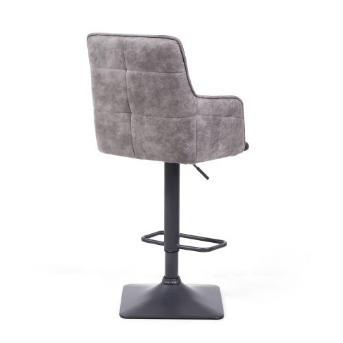 Orion Suede Effect Bar Stool, Dark Grey