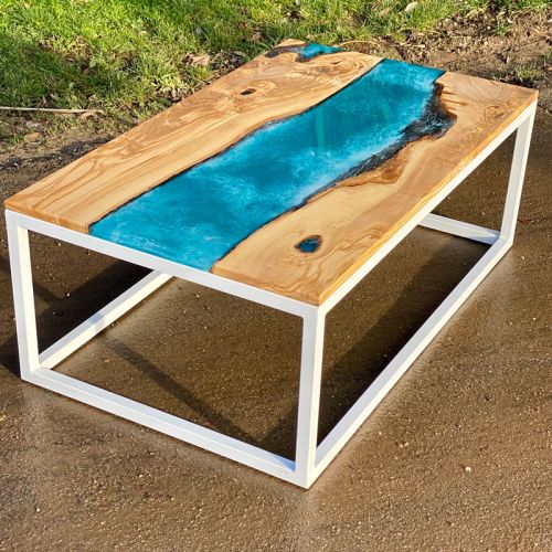 Olive & Ocean Art River Coffee Table