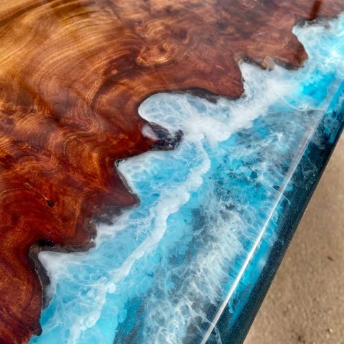 Stunning Burr Elm River Dining Table