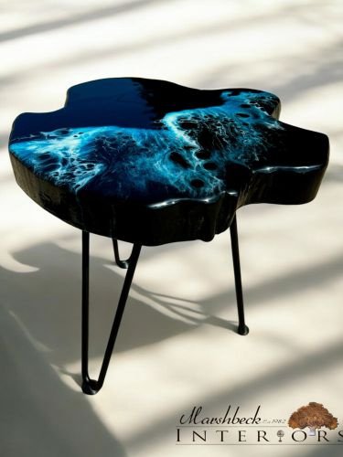 Ltd Edition Midnight Wave Side Table