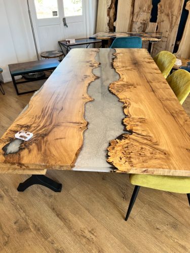 Oak & Silver Pearl River Dining Table