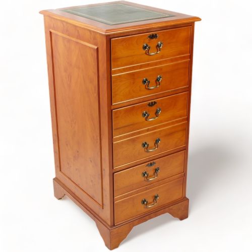 3 Drawer Reproduction Regency Filing Cabinet