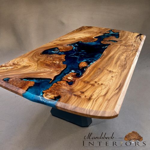 Burr Elm Stingray Dining Table