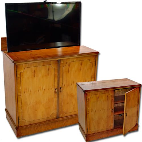 Reproduction Regency Stand with PopUp TV