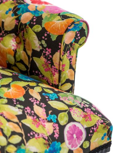 Citrus Fruit Button-back Occasional Chair