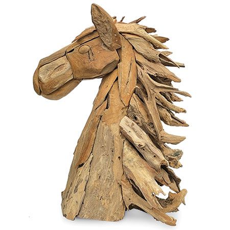 Teak Root Horse's Head