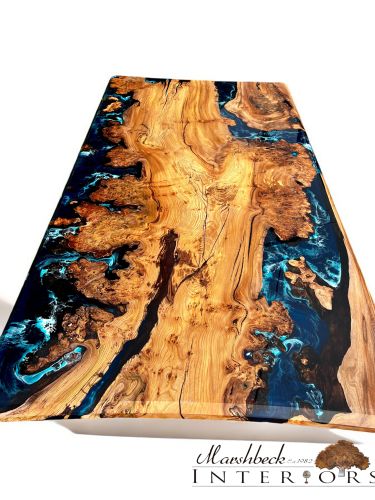 Burr Elm Ocean Dining Table