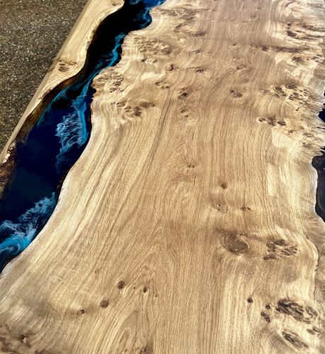 Oak & Midnight Sea River Dining Table