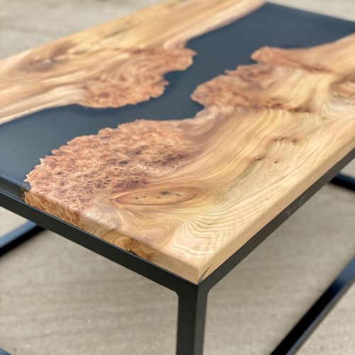 Smokey Grey Burr Elm River Coffee Table