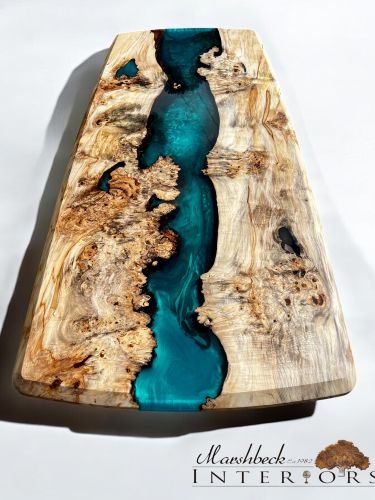 Burr Chestnut Lagoon Dining Table