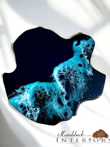 Ltd Edition Midnight Wave Side Table