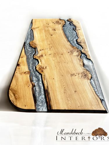 Oak & Silver Pearl River Dining Table