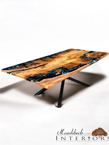 Burr Elm Ocean Dining Table