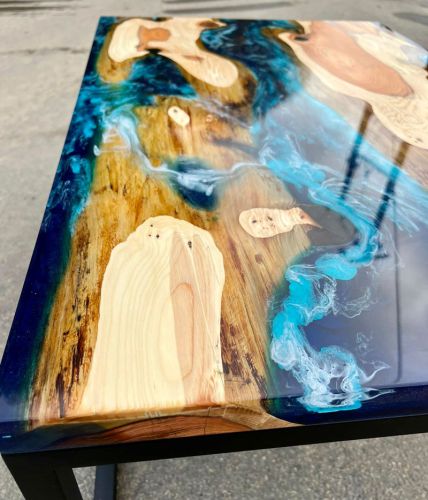 Yew Ocean Resin Coffee Table