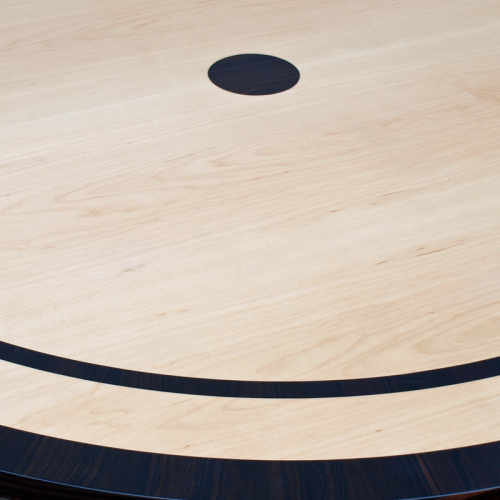 Ebony & Maple Circular Table